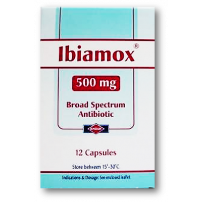 IBIAMOX 500 MG ( AMOXICILLIN ) 12 CAPSULES